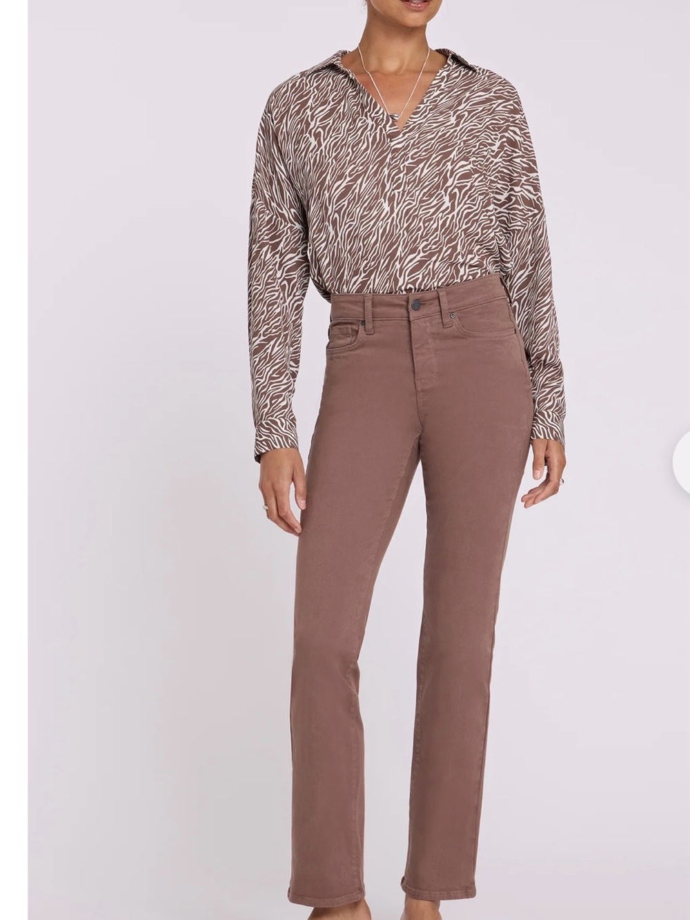 NYDJ Plum-Tone Straight Jeans